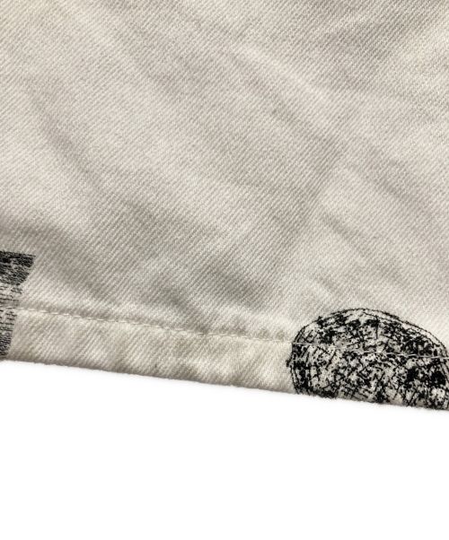 C.E（シーイー）C.E (シーイー キャブエンプト) OVERDYE 1994 FK SHEETS PANTS ホワイト×ブラック サイズ:Mの古着・服飾アイテム