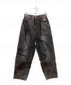 WANNAワナ）の古着「ブラックデニムパンツ」｜ブラック