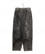 WANNAワナ）の古着「ブラックデニムパンツ」｜ブラック
