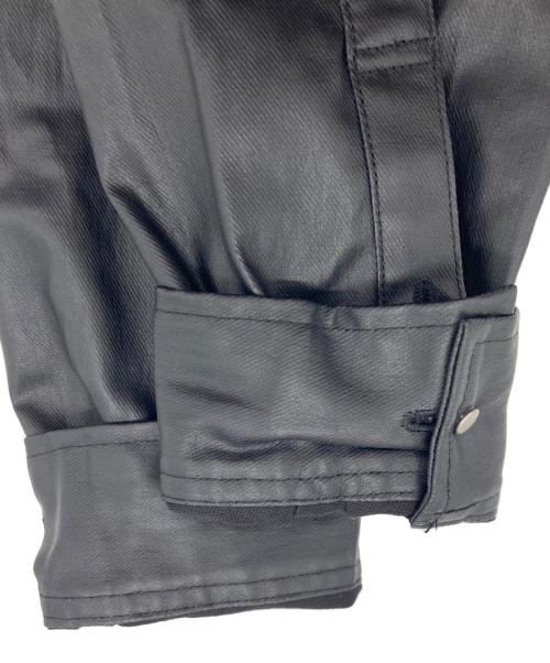 WANNA（ワナ）WANNA (ワナ) フェイクレザージャケット ブラック サイズ:1の古着・服飾アイテム