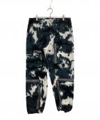 WANNAワナ）の古着「タイダイパンツ」｜ホワイト×ブラック