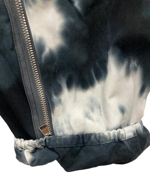 WANNA（ワナ）WANNA (ワナ) タイダイパンツ ホワイト×ブラック サイズ:Lの古着・服飾アイテム