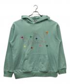 Wanna Collectionワナ コレクション）の古着「Wilky May” Rhine Stone Hoodie」｜グリーン