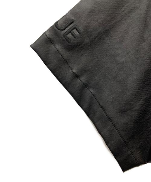 WANNA（ワナ）WANNA (ワナ) フェイクレザーフーディ―シャツ ブラック サイズ:1の古着・服飾アイテム