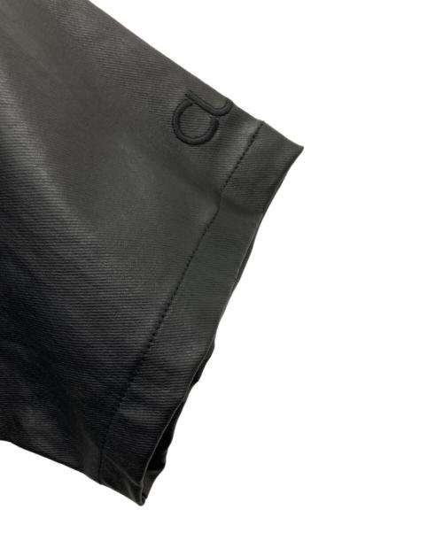 WANNA（ワナ）WANNA (ワナ) フェイクレザーフーディシャツ ブラック サイズ:1の古着・服飾アイテム