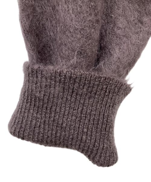 muller of yoshiokubo（ミュラーオブヨシオクボ）muller of yoshiokubo (ミュラーオブヨシオクボ) リザードポケットモヘア混ニット ブラウン サイズ:38の古着・服飾アイテム