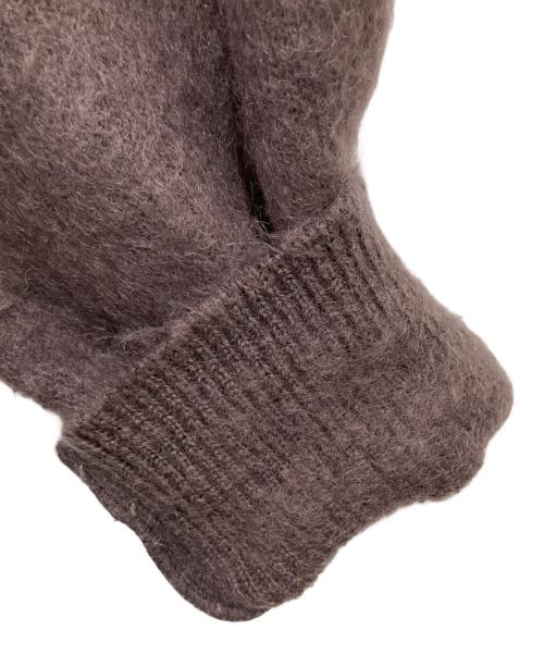 muller of yoshiokubo（ミュラーオブヨシオクボ）muller of yoshiokubo (ミュラーオブヨシオクボ) リザードポケットモヘア混ニット ブラウン サイズ:38の古着・服飾アイテム