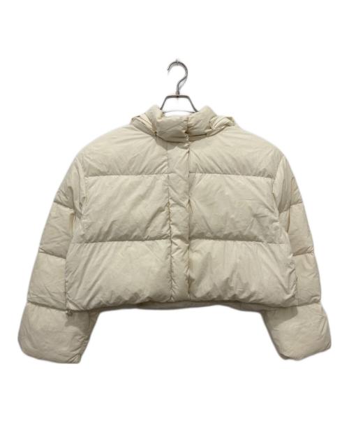 Mila Owen（ミラオーウェン）Mila Owen (ミラオーウェン) フード付きフレンチダウンショートジャケット ベージュ サイズ:FREEの古着・服飾アイテム