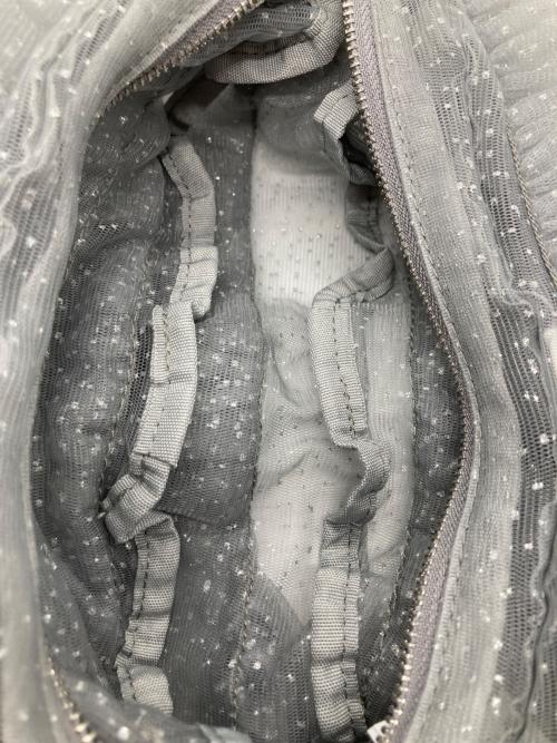Snidel（スナイデル）Snidel (スナイデル) ラメドットチュールバッグ グレーの古着・服飾アイテム