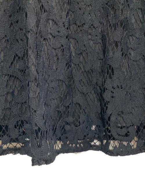 ADORE（アドーア）ADORE (アドーア) フラワーラッセルレーススカート ブラック サイズ:38の古着・服飾アイテム