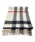 BURBERRY (バーバリー) カシミヤマフラー ベージュ×ブラック：25000円
