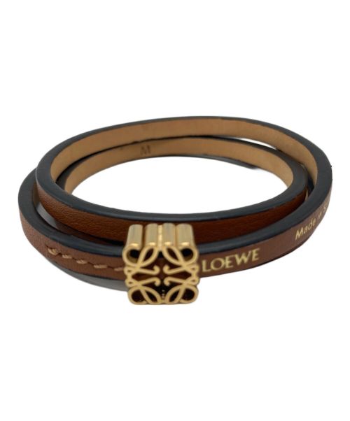 LOEWE（ロエベ）LOEWE (ロエベ) ツイストバングルM ブラウン サイズ:Mの古着・服飾アイテム