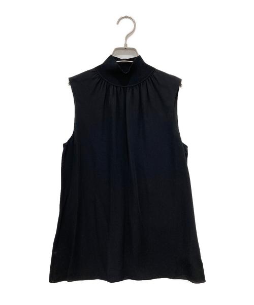 theory（セオリー）theory (セオリー) シルクコンボハイネックブラウス ブラック サイズ:Sの古着・服飾アイテム