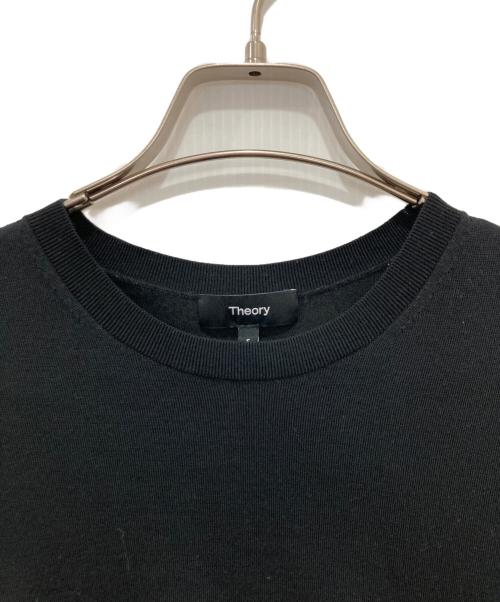 theory（セオリー）theory (セオリー) Regal Wool Boxy Tee ブラック サイズ:Ｓの古着・服飾アイテム