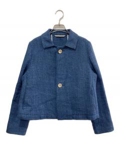 中古・古着通販】COMOLI (コモリ) リネンBDUジャケット ブラック