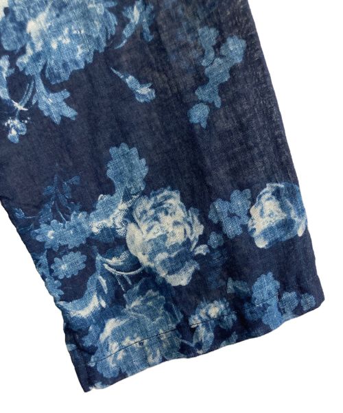 45R（フォーティファイブ・アール）45R (フォーティーファイブアール) ガーゼローズプリントのカシュクール ネイビー サイズ:-の古着・服飾アイテム