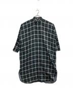 45Rフォーティファイブ・アール）の古着「二重織のビッグシャツドレス」｜グリーン