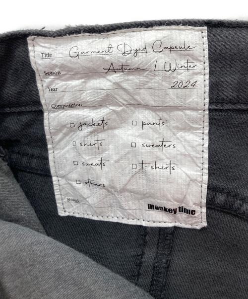 MONKEY TIME（モンキータイム）MONKEY TIME (モンキータイム) ガーメントダイ バックスリット 5ポケット デニム パンツ グレー サイズ:Sの古着・服飾アイテム