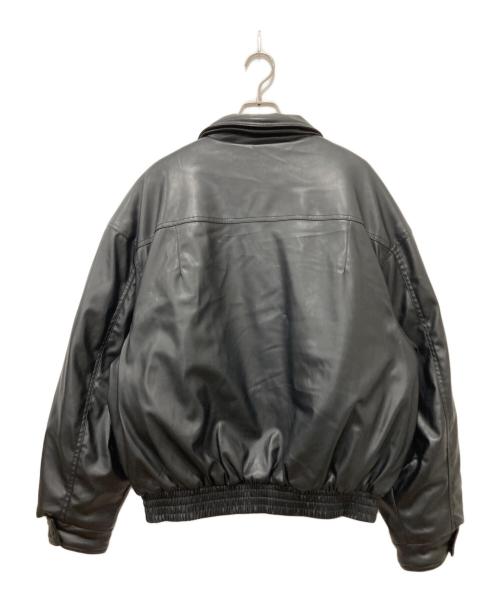 ZARA（ザラ）ZARA (ザラ) フェイクレザーパフジャケット ブラック サイズ:Ｍの古着・服飾アイテム