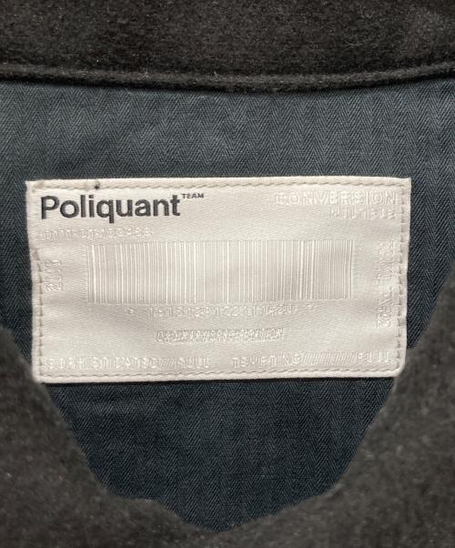 POLIQUANT（ポリクアント）POLIQUANT (ポリクアント) ウールシャツ ブラック サイズ:下記参照の古着・服飾アイテム