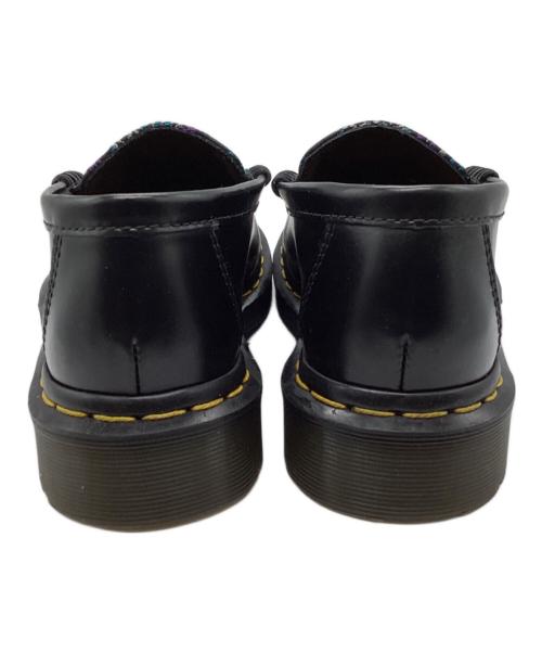 Dr.Martens（ドクターマーチン）Dr.Martens (ドクターマーチン) PENTON FLORAL JACQUARD LOAFERS ブラック サイズ:UK4の古着・服飾アイテム