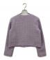 JILL BY JILLSTUART (ジル バイ ジルスチュアート) モールツイードブローチ付きジャケット パープル サイズ:M：5000円