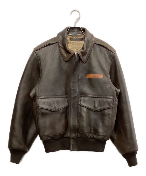 AVIREX（アヴィレックス）AVIREX (アヴィレックス) A-2フライトジャケット ブラウン サイズ:36の古着・服飾アイテム