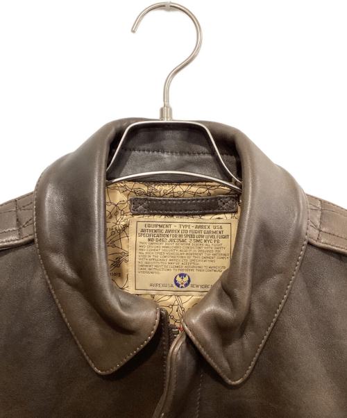 AVIREX（アヴィレックス）AVIREX (アヴィレックス) A-2フライトジャケット ブラウン サイズ:36の古着・服飾アイテム