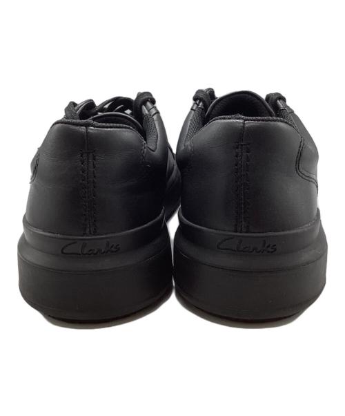 CLARKS（クラークス）CLARKS (クラークス) レザースニーカー ブラック サイズ:25.5cmの古着・服飾アイテム
