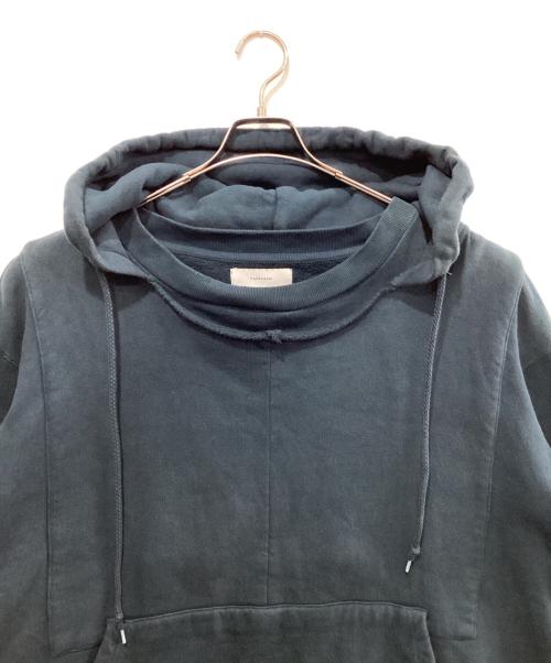 FACETASM（ファセッタズム）FACETASM (ファセッタズム) LAYERED HOODIE グリーン サイズ:4の古着・服飾アイテム