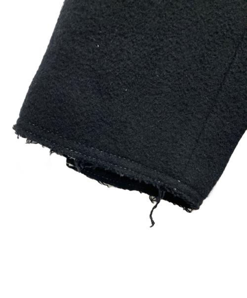 MAISON SPECIAL（メゾンスペシャル）MAISON SPECIAL (メゾンスペシャル) SUPER140Sウールプライムオーバーカットオフステッチセミダブルチェスターコート ブラック サイズ:01の古着・服飾アイテム