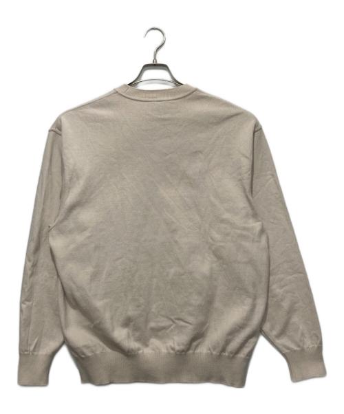 Yonetomi（ヨネトミ）yonetomi (ヨネトミ) WAVE COTTON KNIT PULLOVER ベージュ サイズ:3の古着・服飾アイテム