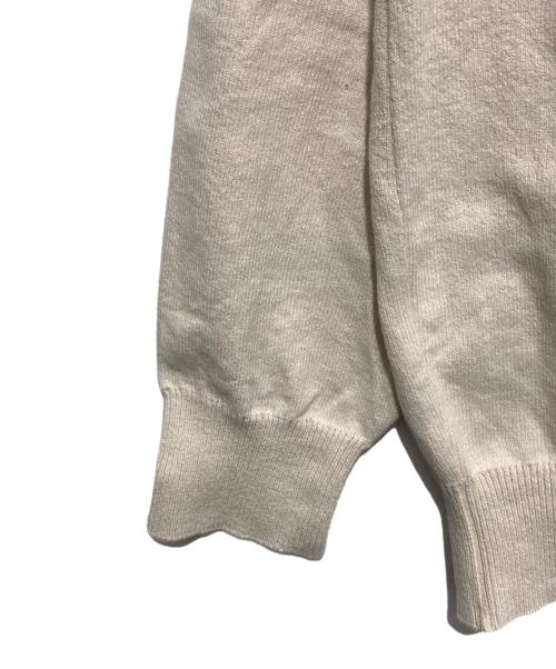 Yonetomi（ヨネトミ）yonetomi (ヨネトミ) WAVE COTTON KNIT PULLOVER ベージュ サイズ:3の古着・服飾アイテム