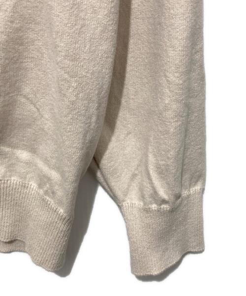 Yonetomi（ヨネトミ）yonetomi (ヨネトミ) WAVE COTTON KNIT PULLOVER ベージュ サイズ:3の古着・服飾アイテム