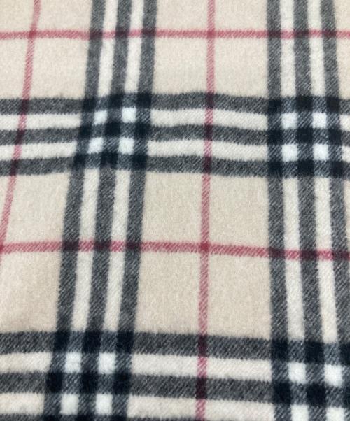 BURBERRY LONDON（バーバリーロンドン）BURBERRY LONDON (バーバリーロンドン) カシミヤノバチェックマフラー ベージュの古着・服飾アイテム