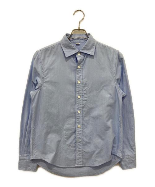 45R（フォーティファイブ・アール）45R (フォーティファイブ・アール) スーピマオックスの908ローファーシャツ ブルー サイズ:下記参照の古着・服飾アイテム