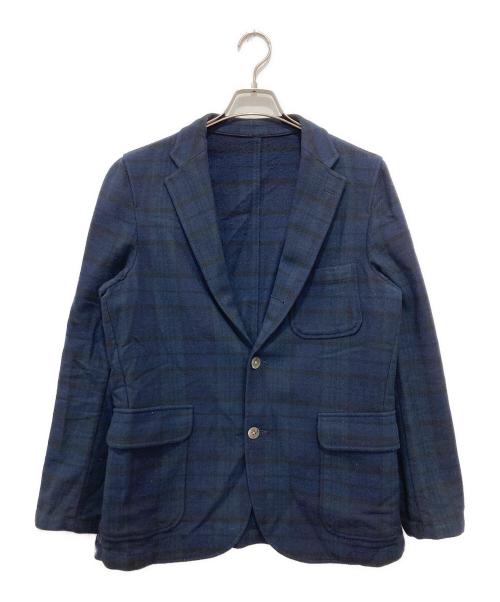 BEAMS PLUS（ビームスプラス）BEAMS PLUS (ビームスプラス) フランネル ドビーチェック 3ボタン ジャケット ネイビー サイズ:Mの古着・服飾アイテム
