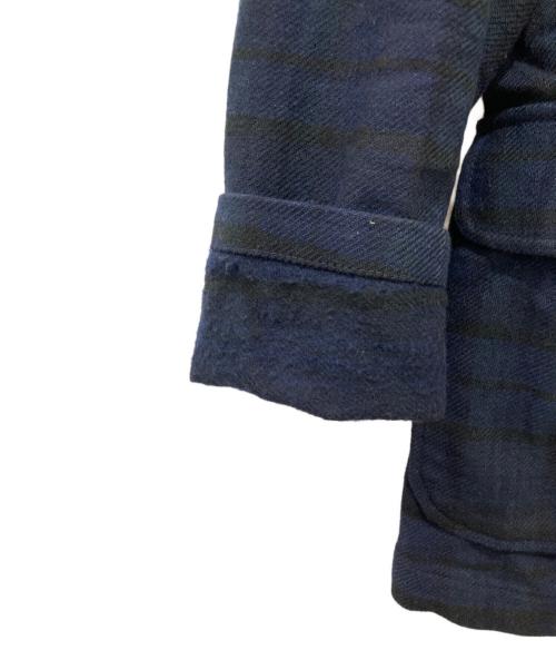 BEAMS PLUS（ビームスプラス）BEAMS PLUS (ビームスプラス) フランネル ドビーチェック 3ボタン ジャケット ネイビー サイズ:Mの古着・服飾アイテム