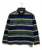 Eddie Bauerエディーバウアー）の古着「ハーフジップフリースプルオーバー/USA製」｜グリーン×ネイビー