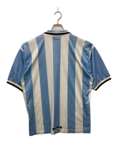 REEBOK（リーボック）REEBOK (リーボック) ゲームシャツ ブルー×ホワイト サイズ:42/44の古着・服飾アイテム