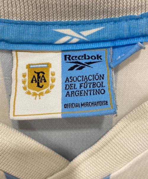 REEBOK（リーボック）REEBOK (リーボック) ゲームシャツ ブルー×ホワイト サイズ:42/44の古着・服飾アイテム