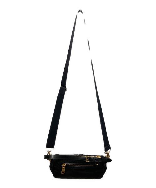 PRADA（プラダ）PRADA (プラダ) 2WAYナイロンショルダーバッグ ブラックの古着・服飾アイテム