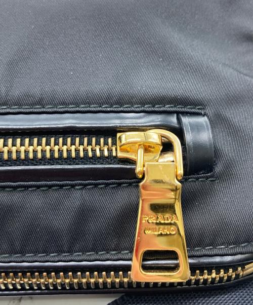 PRADA（プラダ）PRADA (プラダ) 2WAYナイロンショルダーバッグ ブラックの古着・服飾アイテム
