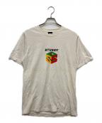 stussyステューシー）の古着「プリントTシャツ」｜ベージュ