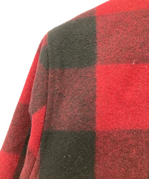 CarHartt（カーハート）CarHartt (カーハート) ジップアップウールジャケット レッド×ブラック サイズ:Lの古着・服飾アイテム