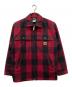 CarHartt（カーハート）の古着「ジップアップウールジャケット」｜レッド×ブラック