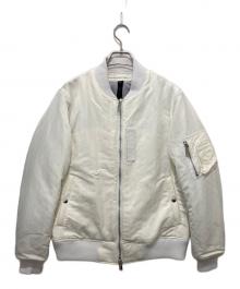wjk（ダブルジェイケー）の古着「shrink MA-1ジャケット」｜ホワイト