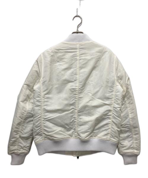 wjk（ダブルジェイケー）wjk (ダブルジェイケー) shrink MA-1ジャケット ホワイト サイズ:Mの古着・服飾アイテム