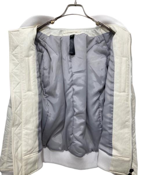 wjk（ダブルジェイケー）wjk (ダブルジェイケー) shrink MA-1ジャケット ホワイト サイズ:Mの古着・服飾アイテム