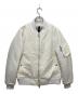 wjk（ダブルジェイケー）の古着「shrink MA-1ジャケット」｜ホワイト